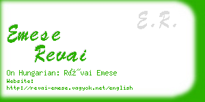 emese revai business card